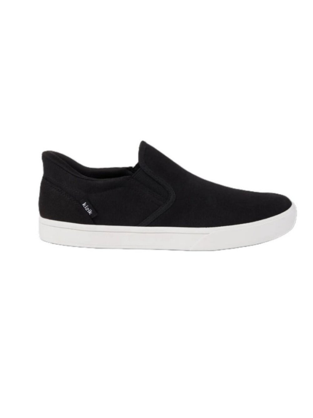 Kizik Venice Black Canvas Hands-Free Unisex Sneakers | Slip-On Shoes